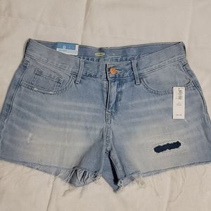 NWT Old Navy Denim Cut Off Shorts Size 0